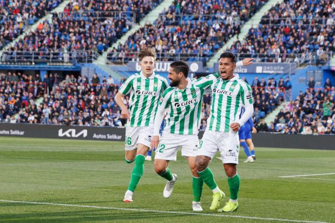 Celebración del tanto de Isco Alarcón ante el Getafe (Foto: Cordon Press).