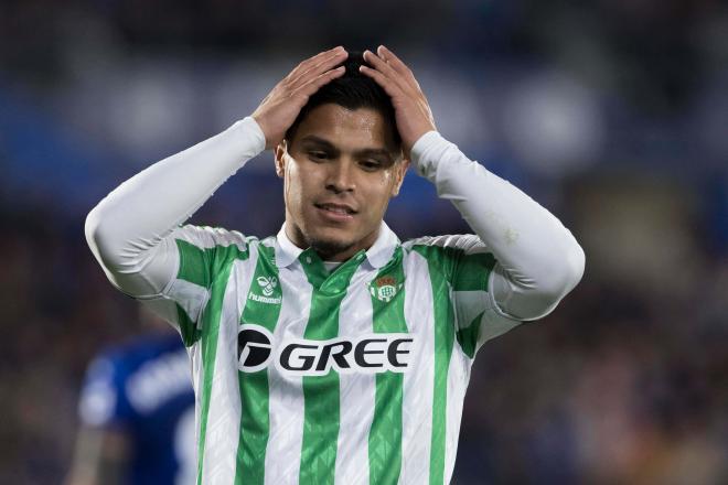 Cucho Hernández, ante el Getafe (Foto: Cordon Press).