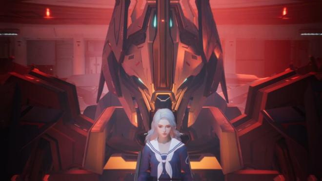 Una chica y un robot gigante, ¿alguien busca referencias en Mecha Break?