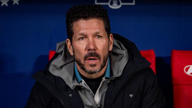 Simeone, en un partido de la Copa del Rey (Cordon Press)