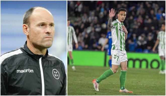 Mateu Lahoz y Antony tras ser expulsado en Getafe. (Foto: LALIGA)