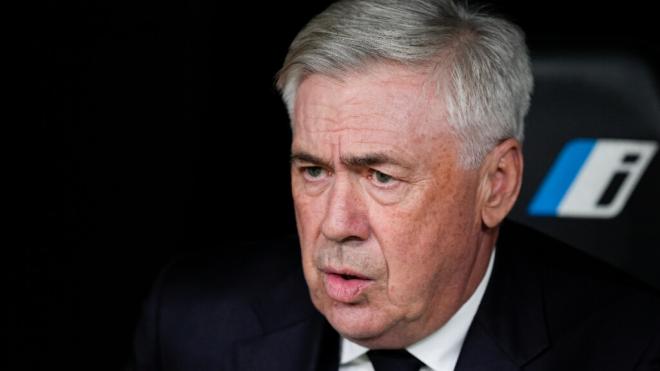 Carlo Ancelotti en un partido del Real Madrid (Europa Press)