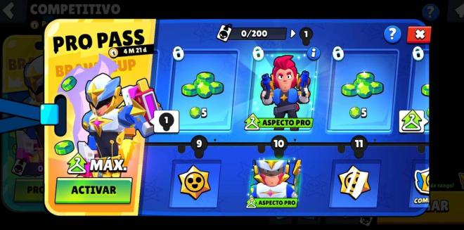 El Pro Pass del Competitivo de Brawl Stars