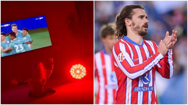 El hijo de Griezmann celebrando el gol de Sorloth (@eri_chope/Cordon Press)