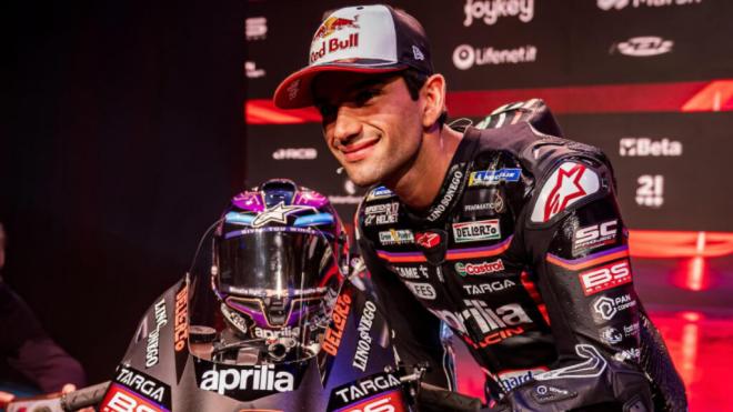 Jorge Martín, en la presentación oficial con Aprilia (Foto: Aprilia).