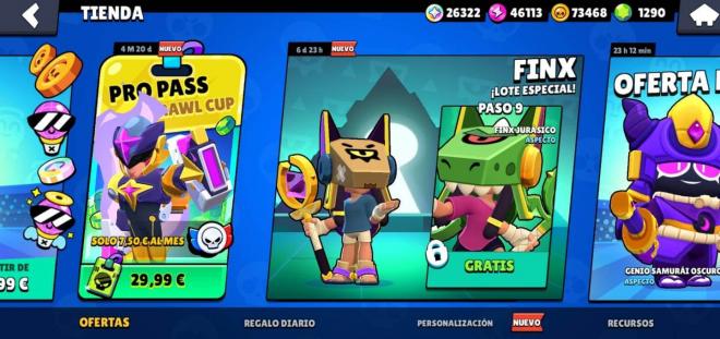 La oferta de acceso anticipado de Finx en Brawl Stars