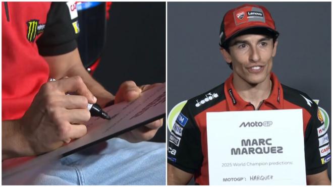 Marc Márquez, en la rueda de prensa oficial del GP de Tailandia (Foto: MotoGP).