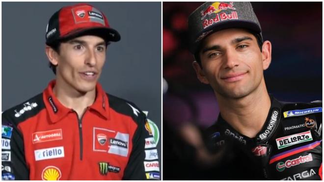 Marc Márquez y Jorge Martín (Foto: MotoGP).