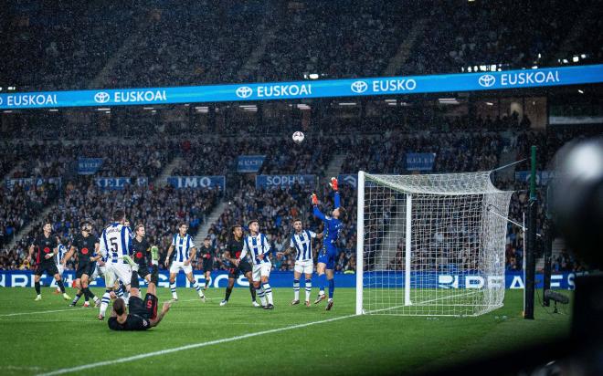 La Real Sociedad en el partido ante el Barcelona (Cordon Press)