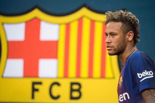 Neymar en un partido con el FC Barcelona (Cordon Press)