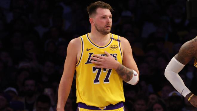 Luka Doncic en un partido de los Lakers (Cordon Press)