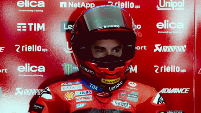 Marc Márquez, durante la pretemporada de MotoGP (Foto: Ducati).