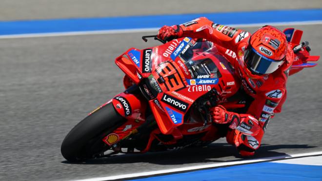 Marc Márquez, durante los primeros entrenamientos libres del GP de Tailandia (Foto: Michelin).