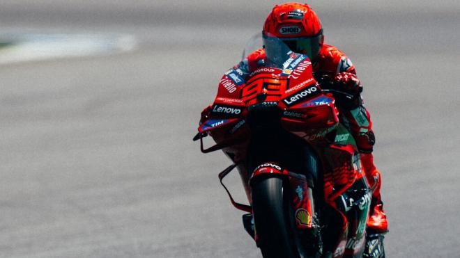 Marc Márquez, durante los primeros entrenamientos libres del GP de Tailandia (Foto: Ducati).