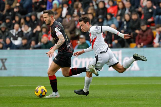 Saúl Ñíguez, ante el Rayo (Foto: EFE).