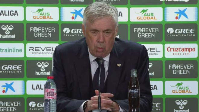 Carlo Ancelotti, en rueda de prensa