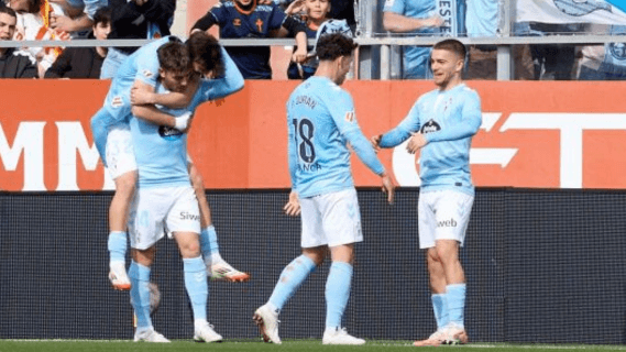 Celebración del gol de Iker Losada (Foto: LaLiga).