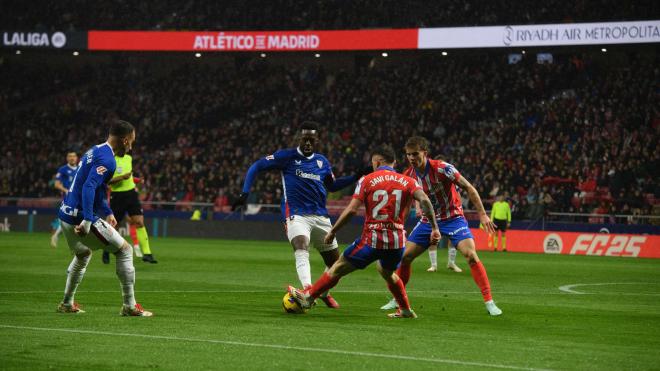 Iñaki Williams, en acción ante el Atlético en el Metropolitano (Foto: Athletic Club).