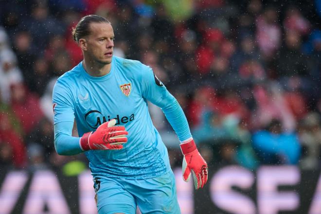 Orjan Nyland, en el Rayo-Sevilla (Foto: Cordon Press).