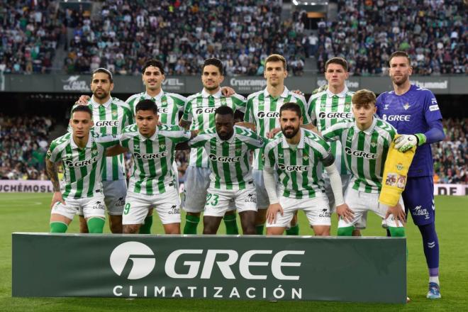 El once del Real Betis ante el Real Madrid (Foto: Kiko Hurtado).