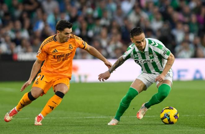 Antony, ante el Real Madrid (Foto: Kiko Hurtado).