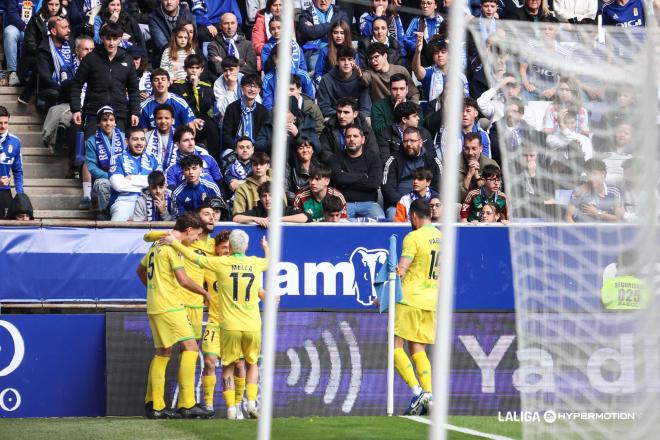 Gol de Mario Soriano en el Real Oviedo - Deportivo (Foto: LALIGA).