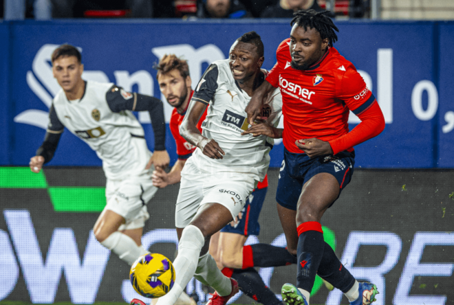 Sadiq en el Osasuna-Valencia CF (Foto: Valencia CF)