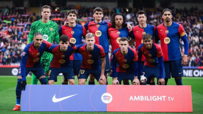 El once titular del FC Barcelona frente a la Real Sociedad ('X' FCB)