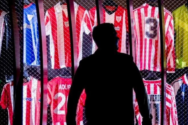 Curiosa instantánea del Museo del campo de San Mamés (Foto: Athletic Club).