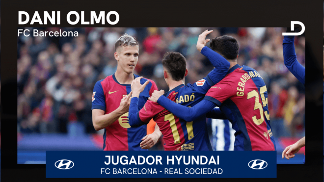 Dani Olmo, Jugador Hyundai del Barcelona-Real Sociedad