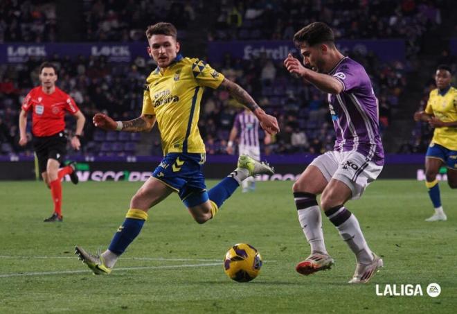 Raúl Moro, ante Las Palmas.