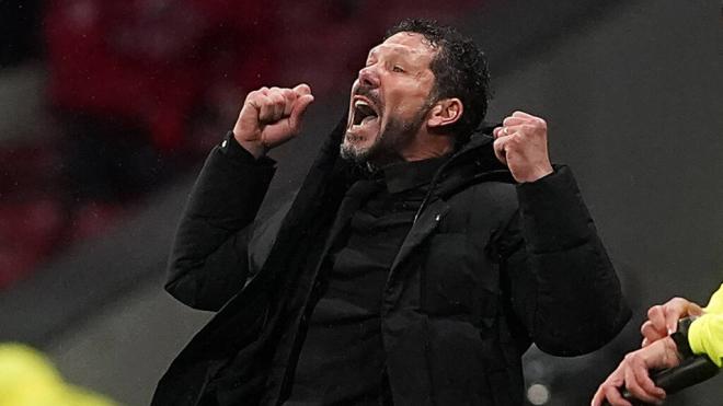 Diego Pablo Simeone durante el partido ante el Athletic (Fuente: Cordon Press)