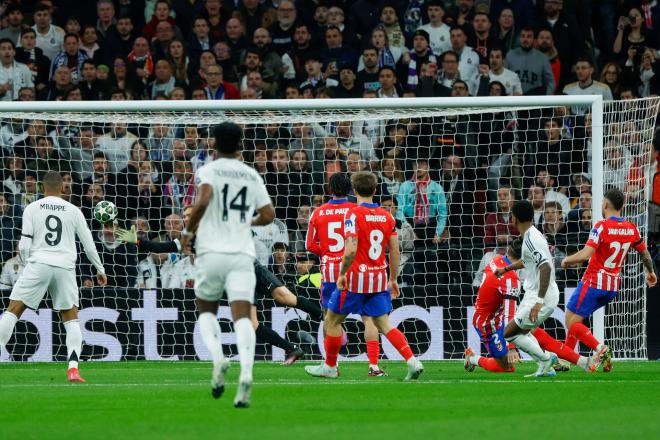 El gol de Rodrygo ante el Atlético de Madrid (Foto: EFE)