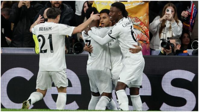 El Real Madrid celebró el triunfo ante el Atlético de Madrid (foto: Cordon Press).