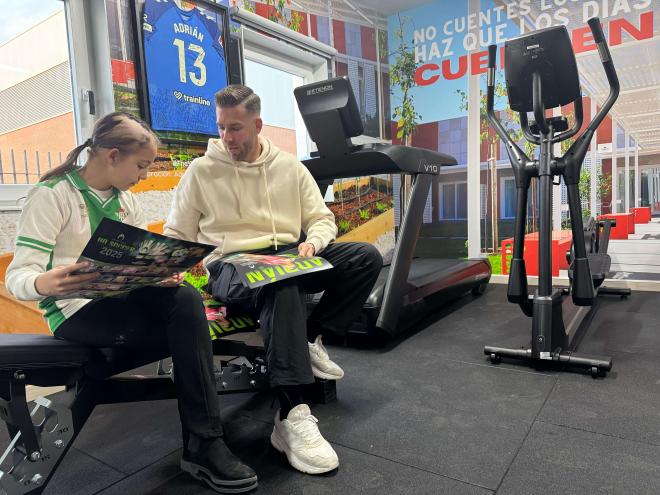 Adrián San Miguel, en la inauguración del gimnasio.