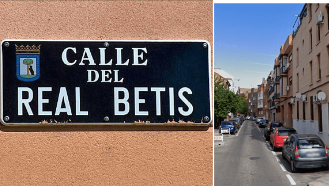 La Calle del Real Betis en Madrid.