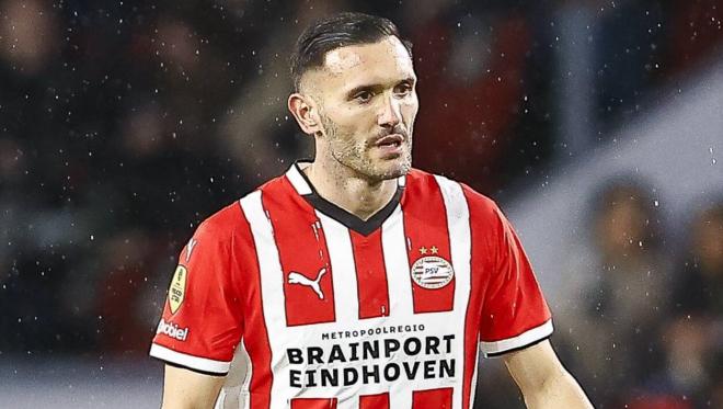 Lucas Pérez, con el PSV Eindhoven (Foto: CordonPress).