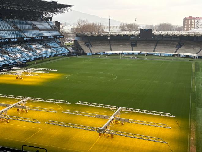 Así luce el estadio de Balaídos (Foto: Alberto Bravo).