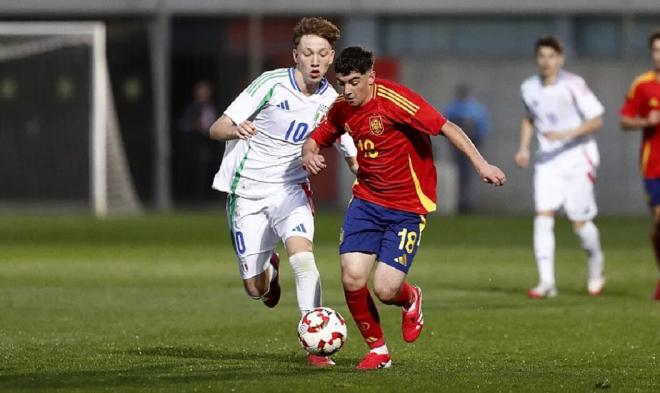 Bruno Luque, con la selección española sub 15 (Foto: RFEF).