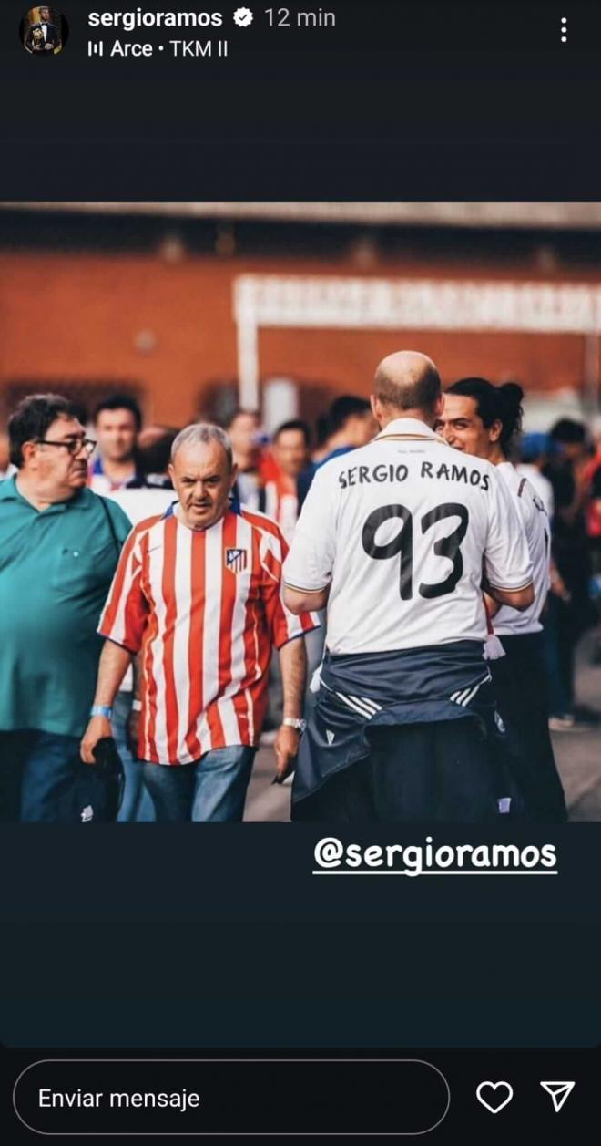 El vacile de Sergio Ramos al Atlético de Madrid con el dorsal 93.