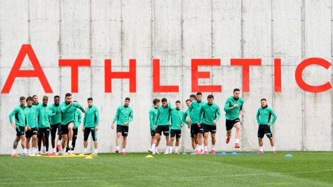 El equipo bilbaíno de Ernesto Valverde se entrena con ganas en Lezama (Foto: Athletic Club).