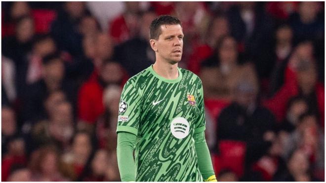 Wojciech Szczesny, durante el Benfica-Barcelona (foto: FCB).