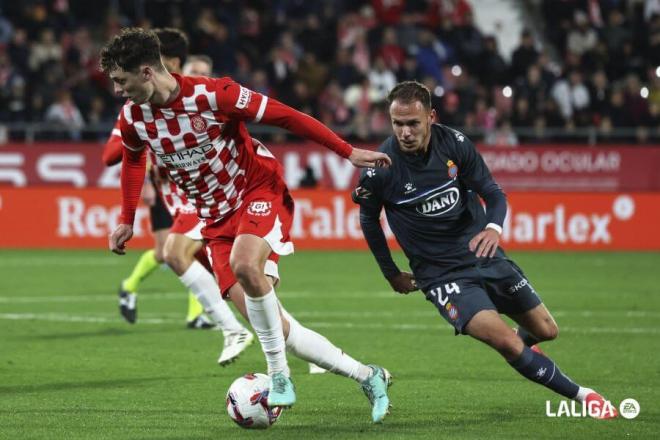 Lance del Girona-Espanyol en Montilivi (Foto: LaLiga).