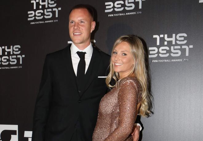 Ter Stegen y Daniela Jehler (Foto: Cordon Press)