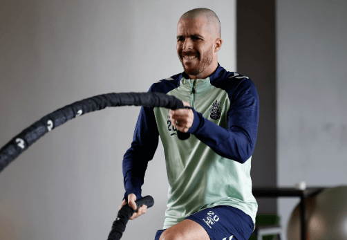 Kirian Rodríguez, entrenando con Las Palmas (FOTO: UD Las Palmas).