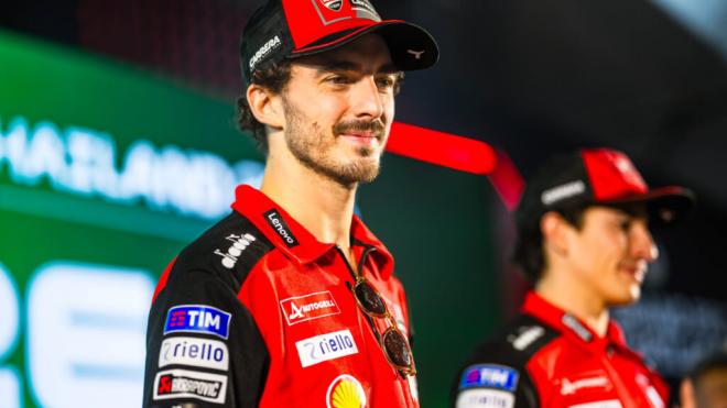 Pecco Bagnaia, en un acto del Gran Premio de Tailandia (Foto: Ducati).