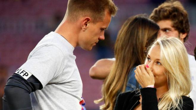 Ter Stegen y Daniela Jehler (Foto: Cordon Press)