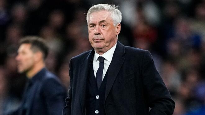 Carlo Ancelotti en un partido con el Madrid (Europa Press)