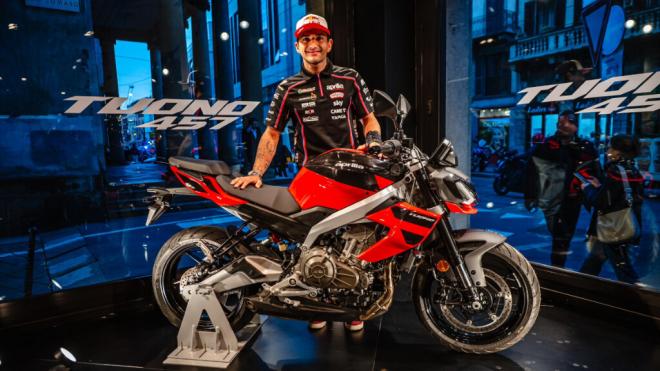 Jorge Martín, en un evento de Aprilia (Foto: Aprilia).