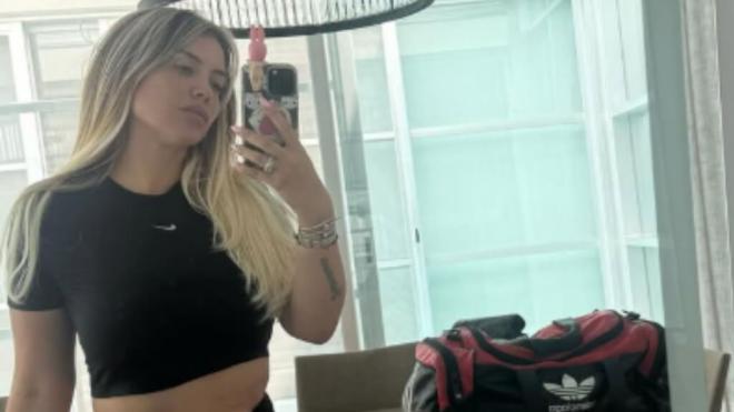 Wanda Nara en una foto en sus redes sociales (Captura de Instagram)